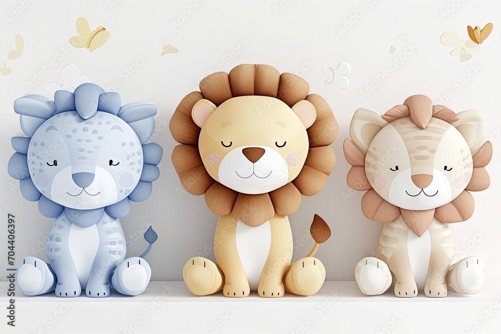 Illustration Stock Very childish watercolor vintage cartoon cute and ...