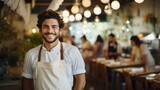 Fototapeta  - Portrait of a Chef in a Busy Restaurant