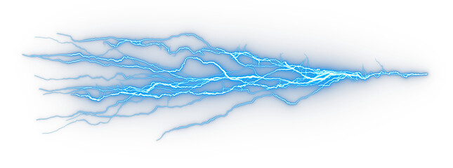 Poster - Electric glowing sparkle effect isolate on transparent backgrounds 3d rendering png