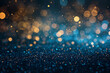 © uci - abstract glitter background lights blue gold