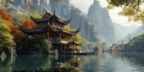 Wall Mural - chinese temple