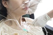 © 상은 신 - Close up of doctor adjusting oxygen mask to patient
