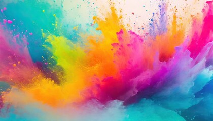 Wall Mural - paint splash colorful 8k desktop wallpaper background