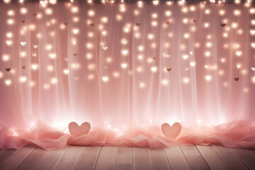 Sticker - Love's Radiance, Valentine's Day Bokeh - A captivating background aglow with romantic charm.