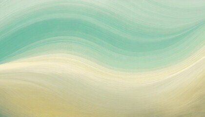 Wall Mural - horizontal colorful abstract wave background with light sea green pastel gray and golden rod colors can be used as texture background or wallpaper