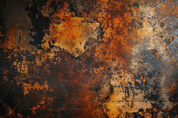 Poster - Dark rust concrete floor texture