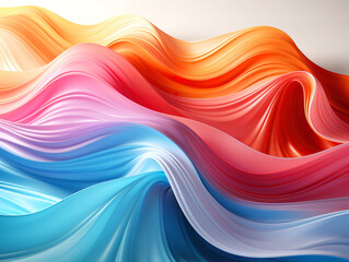 Wall Mural - Colorful Psychic Waves, wellness calming spiritual concept