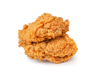 Wall Mural - Fried chicken isolated on transparent background. PNG