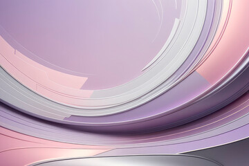 Abstract futuristic illustration background design in lilac, gray, and pink colors.