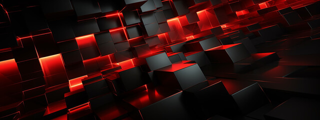 Wall Mural - red and black abstract background