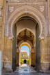 Arched entry of the Mezquita Cathedral in Cordoba, Spain