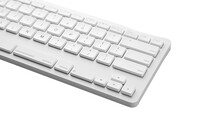 White Computer Keyboard Isolated Transparent Background