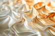 A Close-Up Texture of a Golden Brown Toasted Meringue