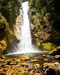 waterfall in autumn