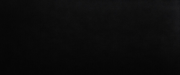Black abstract background. Black fabric texture background. Wide banner.