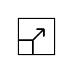 Fototapete - fullscreen icon, maximize arrow icon, expand resize scale icon, full screen icon - web icons set