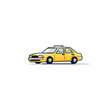 © Iryna - Taxi in cartoon, doodle style. Isolated 2d vector illustration in logo, icon, sketch style, Eps 10. AI Generative