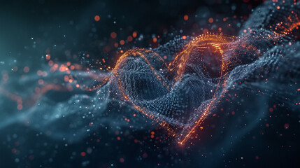 Waves of Love data flowing between two points