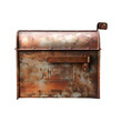 RUSTY_MAILBOX_isolated_on_transparent_background