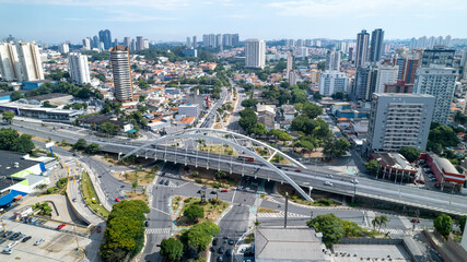 Wall Mural - Metallic Bridge. Reinaldo de Oliveira Viaduct in the city of Osasco, Sao Paulo, Brazil.