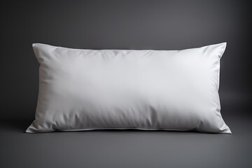 Poster - Bed pillows being cleaned on a grey background