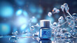 molecule background concept skin care cosmetics solution