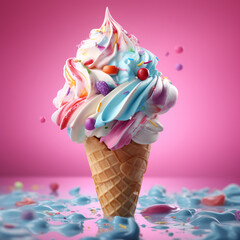 Poster - ice cream cone