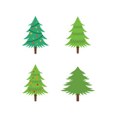 Wall Mural - pine tree logo icon design vector