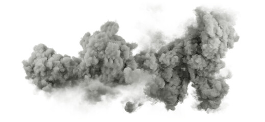 Aufkleber - pollution gas clouds isolated on transparent backgrounds 3d rendering png
