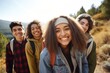 © duyina1990 - Happy multiracial friends on a hiking trip