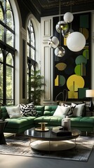 Wall Mural - Modern living room interior design