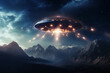 Invasion Alert. An Image of UFO Armadas Descending from the Stars