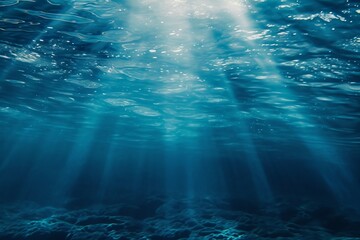 Poster - Ocean rays under the water sea view