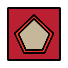 Sticker - Side Shapes Solid Filled Outline Icon