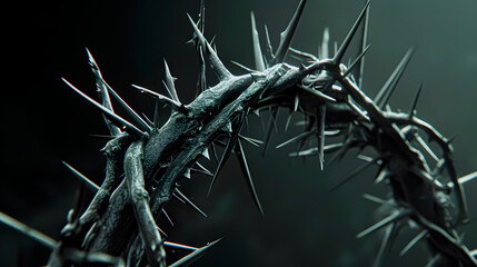 Wall Mural - The crown of thorns of Jesus of Nazareth. Easter. Christian Context of Holy Week.