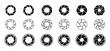 12 set of camera shutter icons set design.