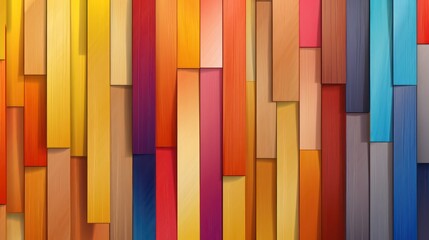 Wall Mural - colorful wooden background