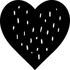 Wall Mural - Hand drawn hearts. Design elements for Valentine's day.