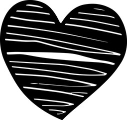 Wall Mural - Hand drawn hearts. Design elements for Valentine's day.