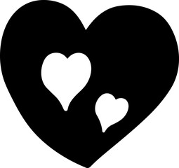 Wall Mural - Hand drawn hearts. Design elements for Valentine's day.
