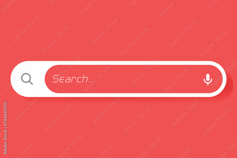 Vector internet browser search engine search bar for ui mobile app ...