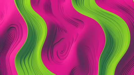 Wall Mural - Fuchsia neon green pink vibrant shapeless flat abstract tech colorful background