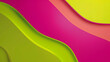 Fuchsia neon green pink vibrant shapeless flat abstract tech colorful background