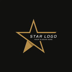 Wall Mural - Modern and unique geometric star abstract logo template design. Logo for business, brand and company.