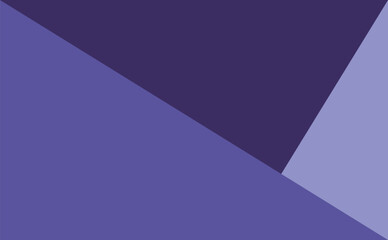 Sticker - Triangles of light blue, violet and dark blue colors overlap each other. Purple background. copy space.