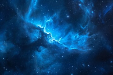 blue nebula space background