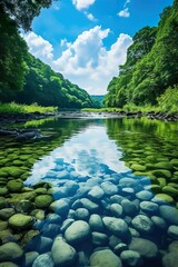 Canvas Print - lake in the mountains