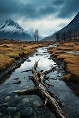 Wall Mural - lake in the mountains