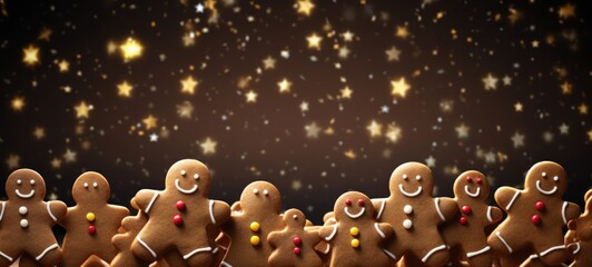 Wall Mural - christmas gingerbread cookies 