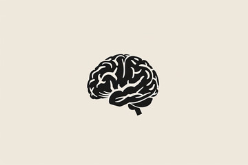 Poster - Beautiful and unique brain logo.